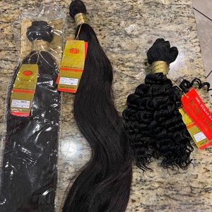 100% Human Hair (Tangle Free). Price is per bag.